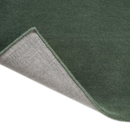 Tapis de couloir en laine vert Sedimentary