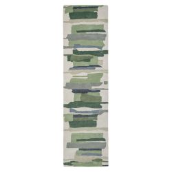 Tapis de couloir en laine formes géométriques Zeal Forest