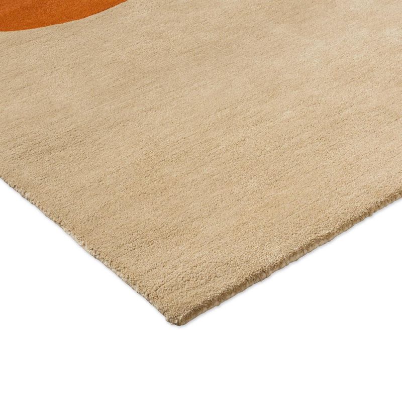 Tapis en laine tufté main Flower Pumpkin Ecru detail