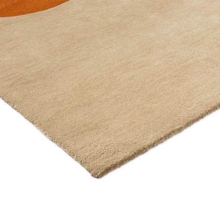 Tapis en laine tufté main Flower Pumpkin Ecru detail