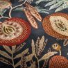 Tapis de salon en pure laine Jackfruit turmeric indigo motif