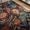 Tapis de salon en pure laine Jackfruit turmeric indigo detail