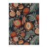 Tapis de salon en pure laine Jackfruit turmeric indigo
