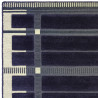 Tapis de salon tissé plat bleu marine Fable
