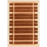 Tapis de salon tissé plat orange rouille Fable