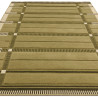 Tapis de salon tissé plat vert sauge Fable