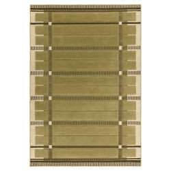 Tapis de salon tissé plat vert sauge Fable
