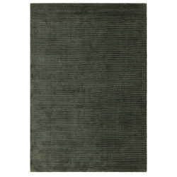 Tapis de salon tissé à la main en polyester recyclé vert émeraude Rowan