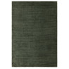 Tapis de salon tissé à la main en polyester recyclé vert émeraude Rowan