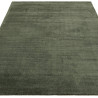 Tapis de salon tissé à la main en polyester recyclé vert émeraude Rowan