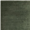 Tapis de salon tissé à la main en polyester recyclé vert émeraude Rowan