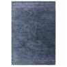 Tapis de salon tissé à la main en polyester bleu Rowan