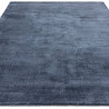 Tapis de salon tissé à la main en polyester bleu Rowan
