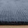 Tapis de salon tissé à la main en polyester bleu Rowan