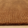 Tapis de salon tissé à la main en polyester terracotta Rowan