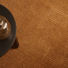Tapis de salon tissé à la main en polyester terracotta Rowan