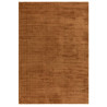 Tapis de salon tissé à la main en polyester terracotta Rowan