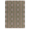 Tapis de salon tissé à la main en polyester recyclé vert Arden