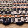 Tapis de salon tissé à la main en polyester recyclé multicolore Arden