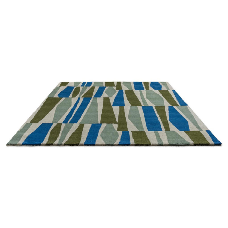Tapis à motif géométrique Saku Olive Scion