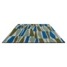 Tapis à motif géométrique Saku Olive Scion