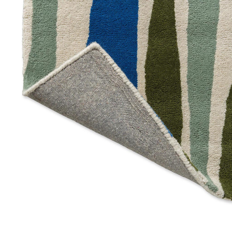Tapis à motif géométrique Saku Olive Scion
