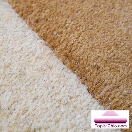 Tapis Contemporain en laine Field Beige par Carving Tapis Contemporain en laine Field Beige par Carving