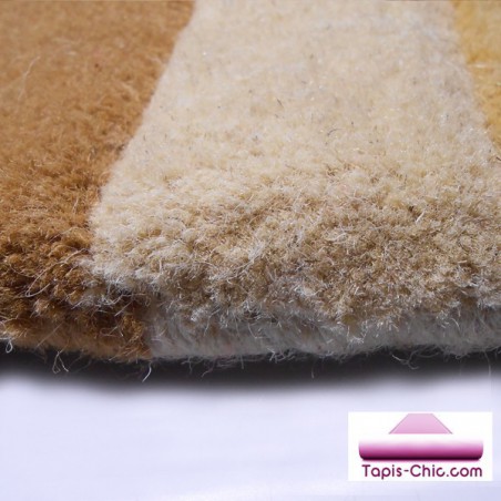 Tapis Contemporain en laine Field Beige par Carving Tapis Contemporain en laine Field Beige par Carving
