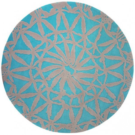 Tapis Rond Turquoise Oriental Lounge par Esprit Home Tapis Rond Turquoise Oriental Lounge par Esprit Home