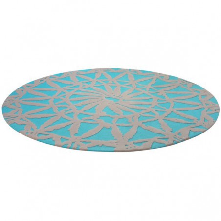 Tapis Rond Turquoise Oriental Lounge par Esprit Home Tapis Rond Turquoise Oriental Lounge par Esprit Home