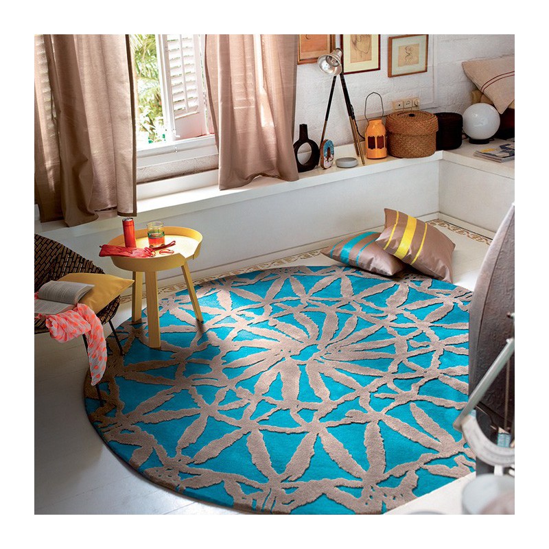  Tapis  Rond de Salon  Turquoise Esprit Home Oriental Lounge