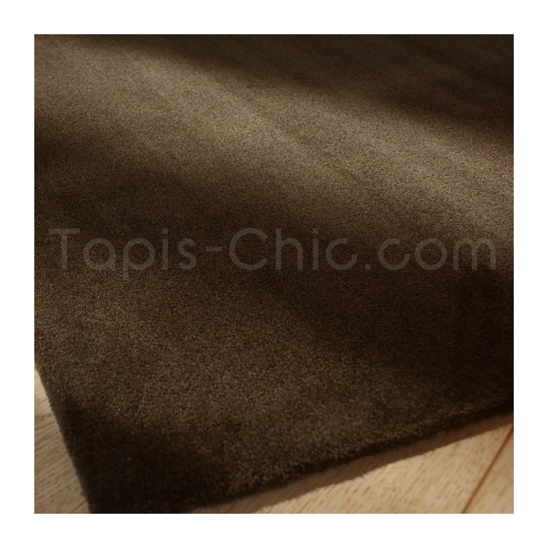 Tapis Uni Moderne Spirit Chocolat rectangulaire par Arte Espina