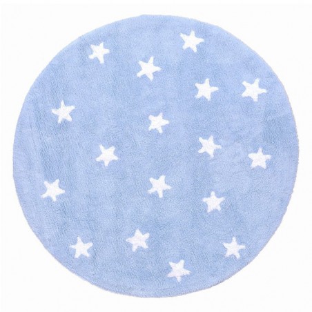 Tapis Enfant Rond Bleu Ciel Cielo par Lorena Canals Tapis Enfant Rond Bleu Ciel Cielo par Lorena Canals