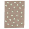 Tapis Enfant Coeurs Beige par Lorena Canals