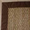 Tapis en jonc de mer finition ganse Tapis en jonc de mer finition ganse