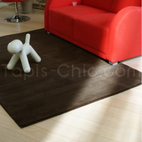 Tapis Uni Moderne Spirit Chocolat rectangulaire par Arte Espina Tapis Uni Moderne Spirit Chocolat rectangulaire par Arte Espina