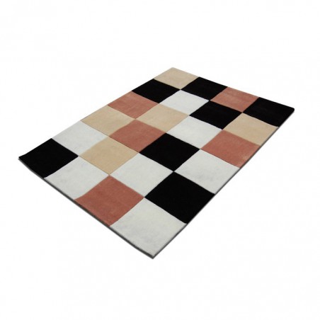 Tapis Design Damier Beige pour la Collection Tapis Chic Tapis Design Damier Beige pour la Collection Tapis Chic