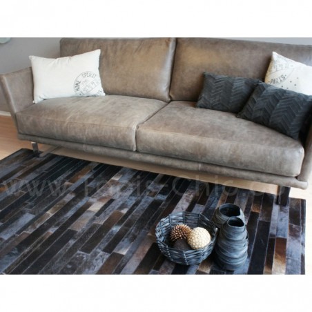 Tapis Jacob en peau de vache Home Spirit tons chocolats Tapis Jacob en peau de vache Home Spirit tons chocolats