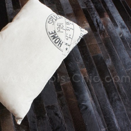 Tapis Jacob en peau de vache Home Spirit tons chocolats Tapis Jacob en peau de vache Home Spirit tons chocolats