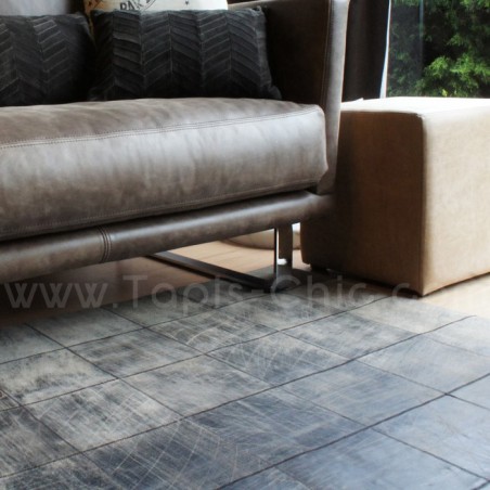 Tapis en cuir de vache Home Spirit modèle Walker Tapis en cuir de vache Home Spirit modèle Walker