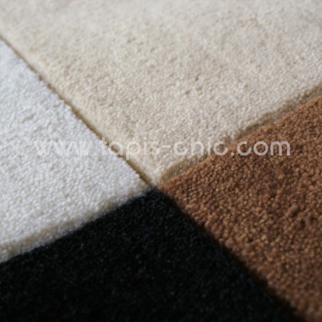 Tapis Design Damier Beige pour la Collection Tapis Chic Tapis Design Damier Beige pour la Collection Tapis Chic