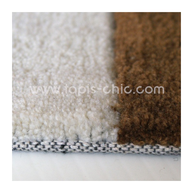 Tapis Design Damier Beige pour la Collection Tapis Chic