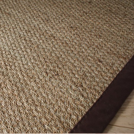Tapis en jonc de mer finition ganse Tapis en jonc de mer finition ganse