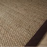 Tapis en jonc de mer finition ganse Tapis en jonc de mer finition ganse