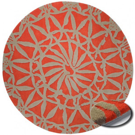 Tapis Rond Rouge Oriental Lounge par Esprit Home Tapis Rond Rouge Oriental Lounge par Esprit Home