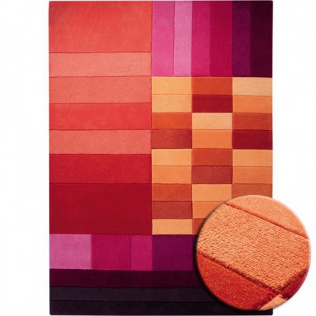 Tapis Various Box Rouge par Esprit Home Tapis Various Box Rouge par Esprit Home