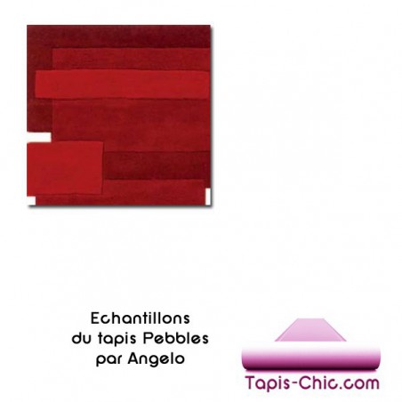 Echantillon du tapis Angelo Pebbles Rouge-10