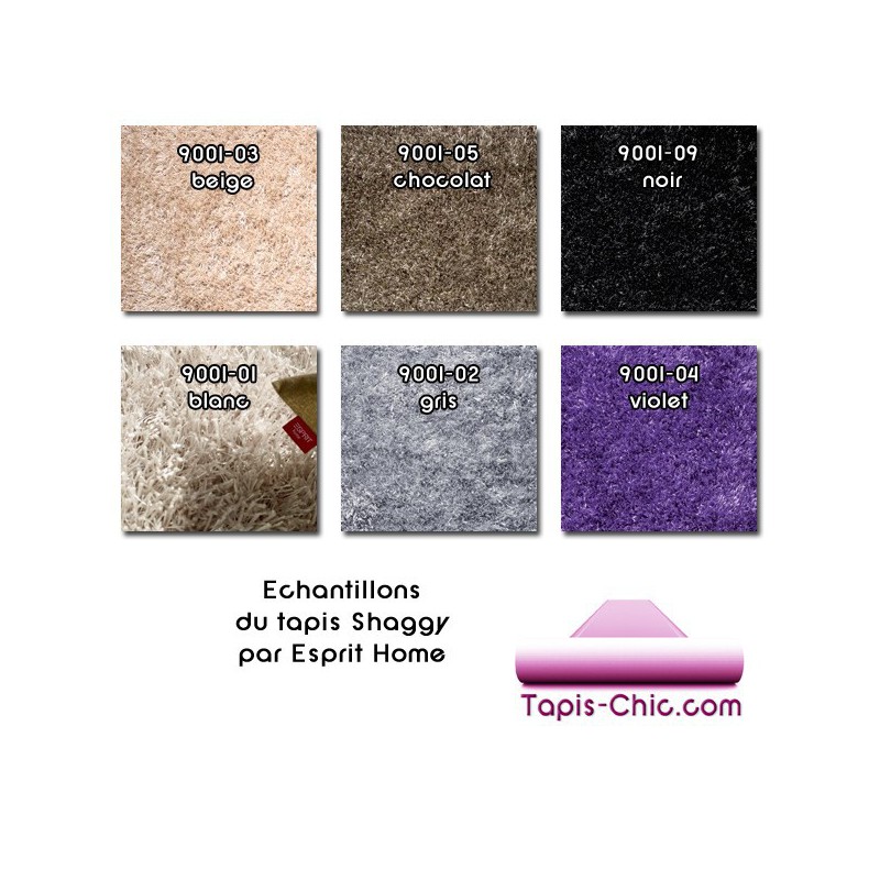 Echantillon Tapis Shaggy Esprit Home