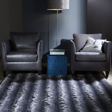 Tapis de Salon en Relief Gobi Gris par Home Spirit Tapis de Salon en Relief Gobi Gris par Home Spirit