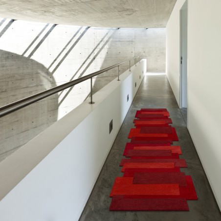 Tapis contemporain Pebbles Rouge par Angelo 70 x 250 cm Tapis contemporain Pebbles Rouge par Angelo 70 x 250 cm